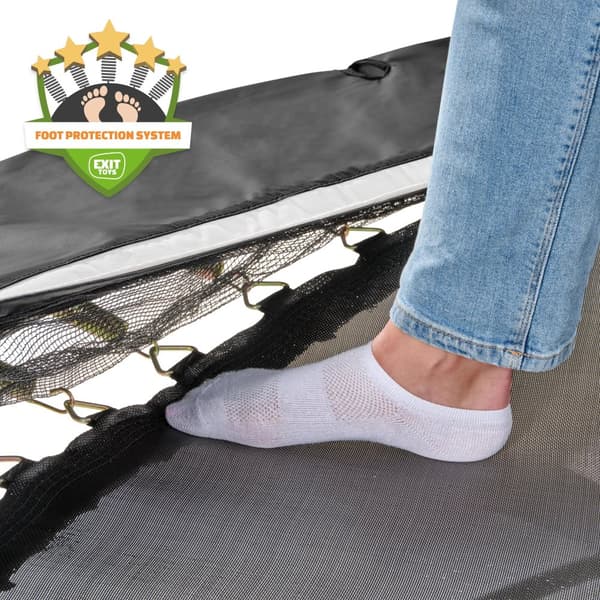 EXIT Allure Premium nedgravet trampolin ø366cm - sort
