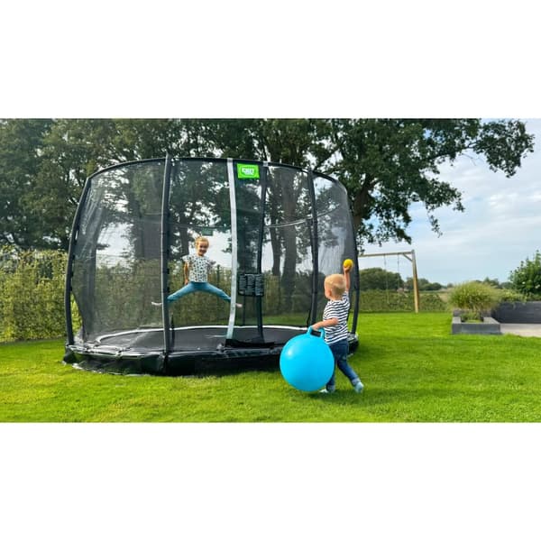 EXIT Allure Premium nedgravet trampolin ø366cm - sort
