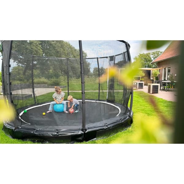 EXIT Allure Premium nedgravet trampolin ø366cm - sort