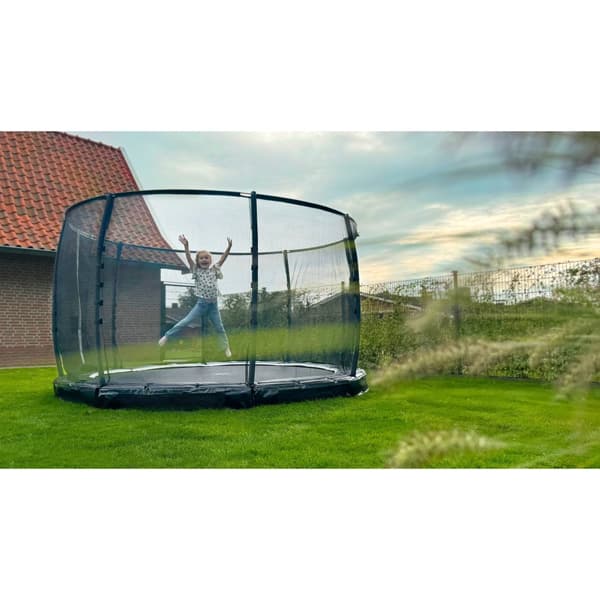 EXIT Allure Premium nedgravet trampolin ø366cm - sort