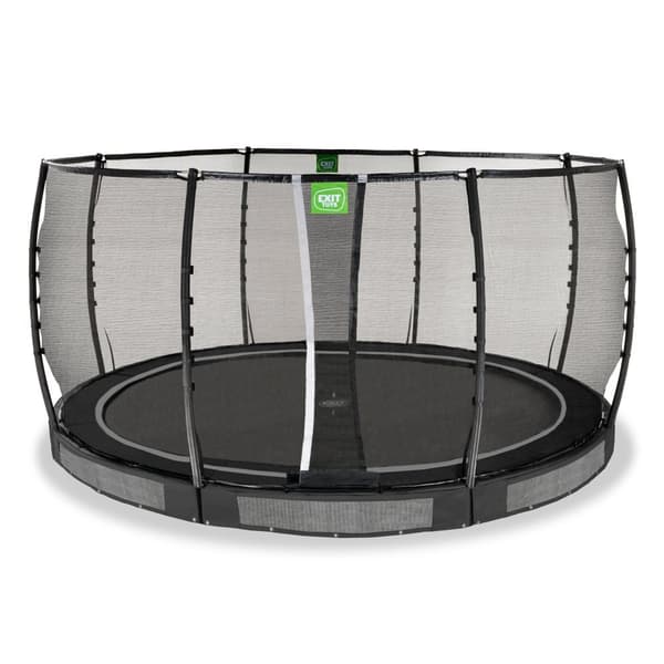 EXIT Allure Premium nedgrävd studsmatta ø427cm - svart