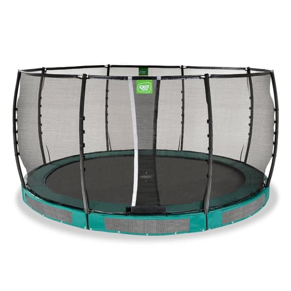 EXIT Allure Premium nedgravet trampolin ø427cm - grøn