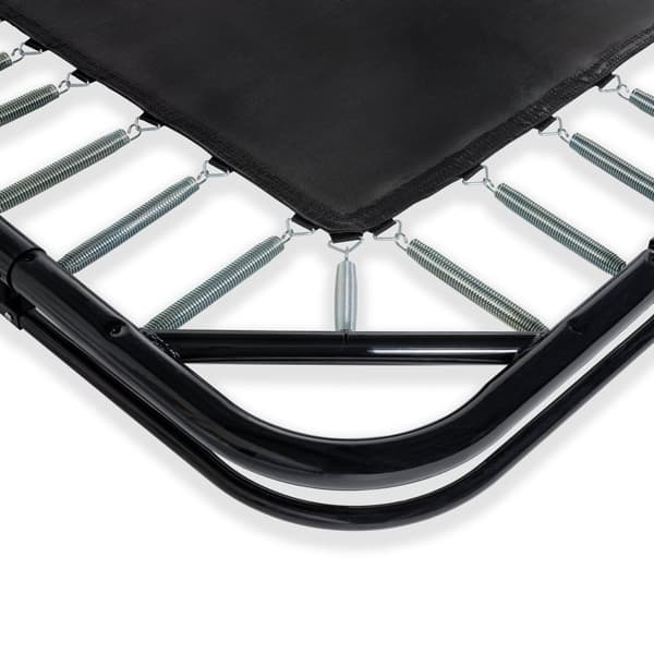 EXIT Dynamic trampolin i jordniveau 275x458cm med sikkerhedsnet - sort