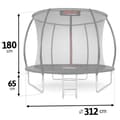 Pikkukuva 4 / 6: Profiloitu puutarhatrampoliini 10ft/312cm Neo-Sport sisäverkolla
