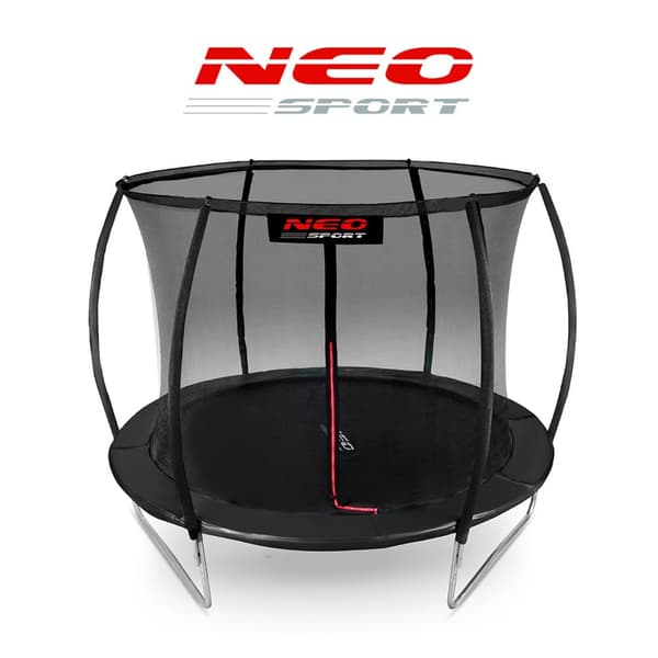 Profiloitu puutarhatrampoliini 10ft/312cm Neo-Sport sisäverkolla