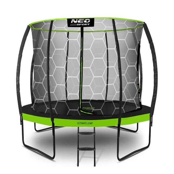 Profileret havetrampolin 8ft/252cm med Neo-Sport internt net