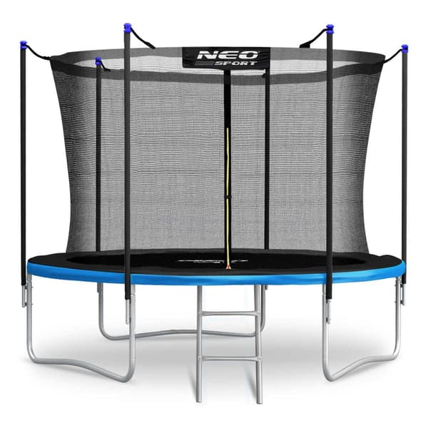 8ft/252cm havetrampolin med indvendigt net og Neo-Sport stige