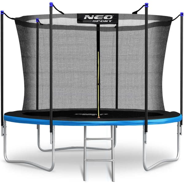 Puutarhatrampoliini 10ft/312cm sisäverkolla ja tikkailla Neo-Sport