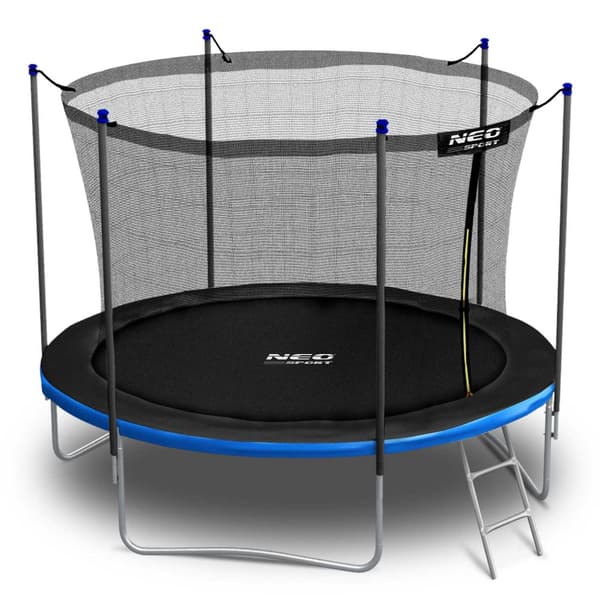 Puutarhatrampoliini 10ft/312cm sisäverkolla ja tikkailla Neo-Sport