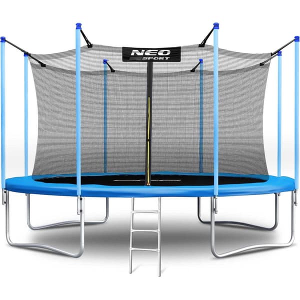 Havetrampolin 15ft/465cm med indvendigt net og stige Neo-Sport