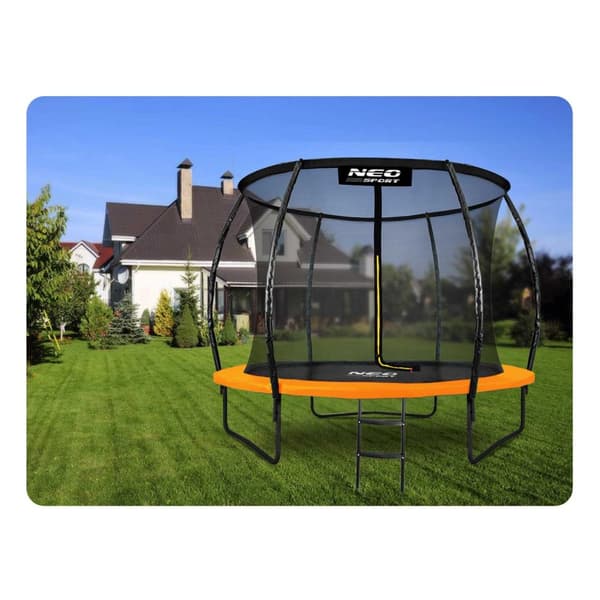 Profileret havetrampolin 10ft/312cm med Neo-Sport indernet
