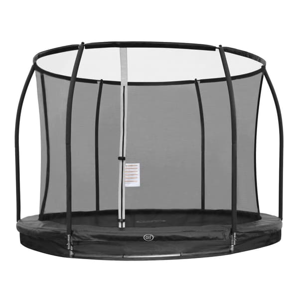 AXI Boston Trampolin med säkerhetsnät Ø 305 cm Svart | Inground & Onground på styltor | Rund 10ft med nät