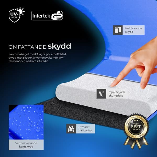 Studsmatta Jumpy med skyddsnät - 244 cm