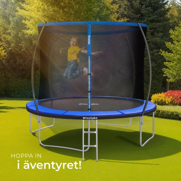 Studsmatta Jumpy med skyddsnät - 305 cm