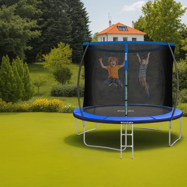 Studsmatta Jumpy med skyddsnät - 305 cm