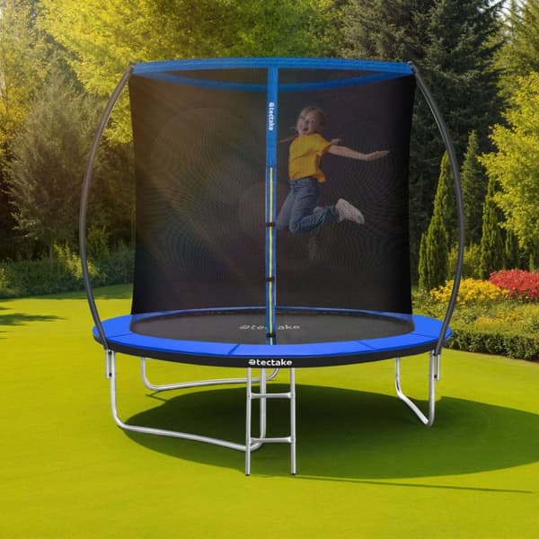 Trampolin Jumpy med sikkerhedsnet - 244 cm