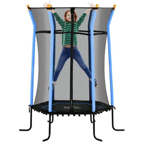 Rootz børnetrampolin - Kids Bounce - Mini Jumper - Sikkerhedsfunktioner - Ø163,5 x 190H cm - Maksimal sjov og balancetræning
