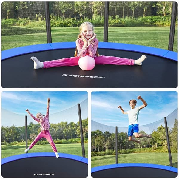 Trampolin - Rund - Ø 427 cm - med stige og sikkerhedsnet