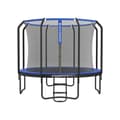 Miniatyrbild 8 av 8: Trampolin - Ø 305 cm - Trädgårdstrampolin med nät och stege - mörkgrön