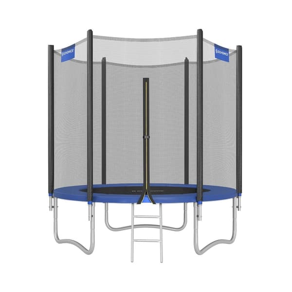 Trampolin - Ø 183 cm - med net - blå