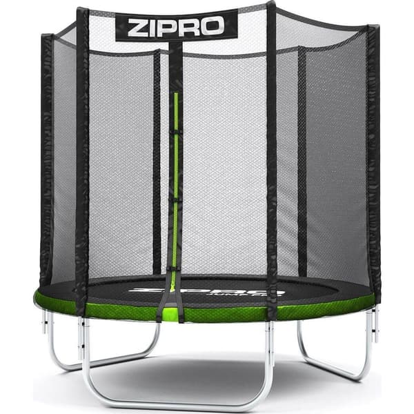 Zipro 140cm Trampolin med Säkerhetsnät - Enkel Montering, Säker Hoppning för Barn