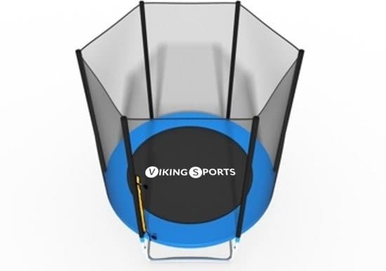 Viking Sports 183cm Trampolin med Säkerhetsnät - Perfekt för Familjekul & Säkerhet