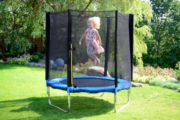 Viking Sports 183cm Trampolin med Sikkerhedsnet til Børn - Sikker, Holdbar, Nem Opsætning