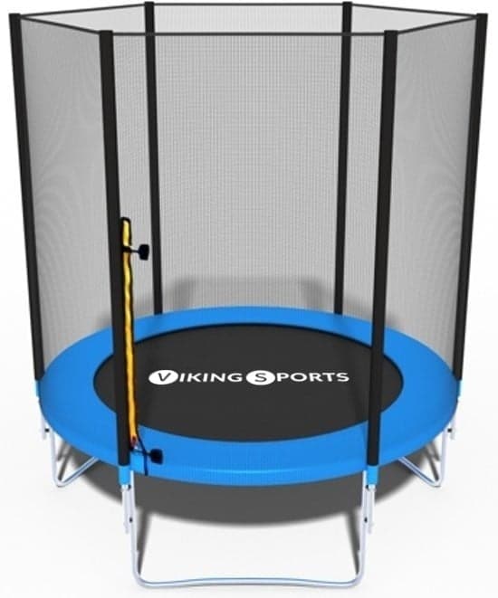Viking Sports 183cm Trampolin med Sikkerhedsnet til Børn - Sikker, Holdbar, Nem Opsætning