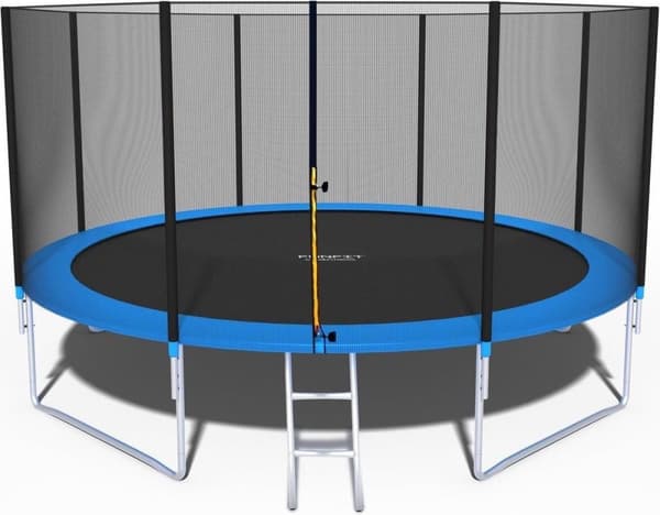 Viking Choice 404cm Udendørs Trampolin med Sikkerhedsnet & Stige til Skoler og Dagtilbud