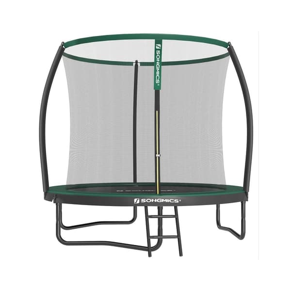 Rootz 12 FT Trampolinsæt - Udendørs Trampolin - Jumping Bounce House - Galvaniseret stålramme - 244cm x 239cm x 59cm