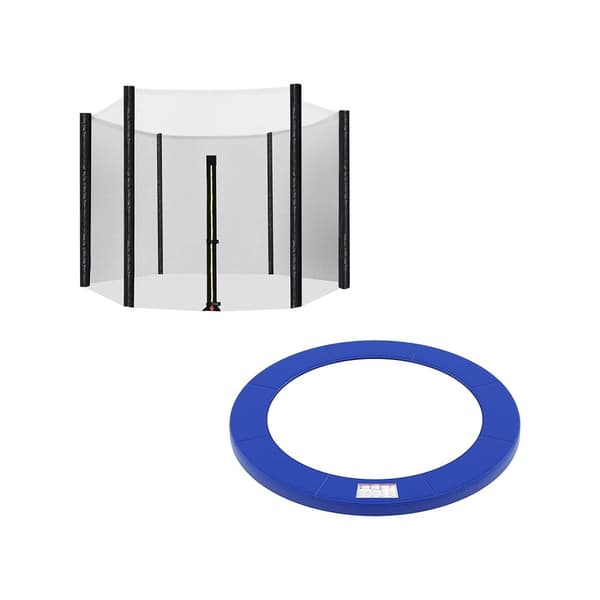 Rootz Trampolin Säkerhetsnät - Kapslingsnät - Vadderad stoppning - UV-beständig - 305 cm Diameter