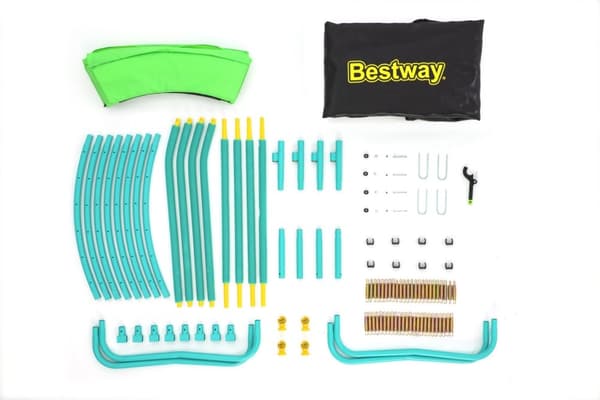 Bestway Xtreme Air Studsmatta + Skyddsnät 2,44M