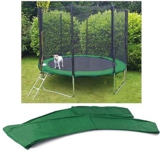 305cm säker trampolin med GS-märkning & robust nät för säker familjeträning