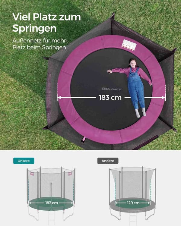 Trampoline - Med Tüv Rheinland GS Certificate