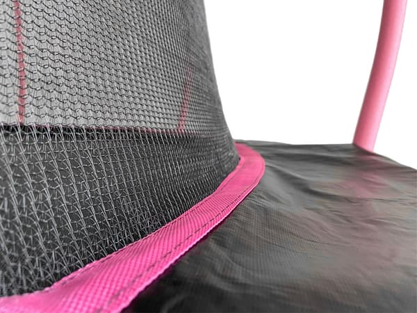244 cm CE-certifierad trampolin med säkerhetsnät - Hållbar, väderbeständig för barn
