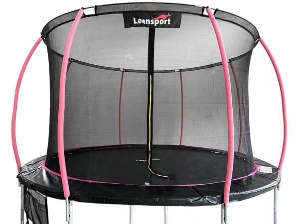 244 cm CE-certifierad trampolin med säkerhetsnät - Hållbar, väderbeständig för barn