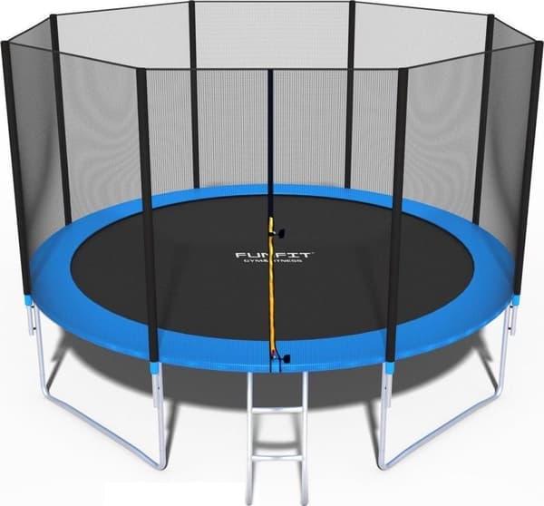Viking Choice 374cm Udendørs Trampolin med Sikkerhedsnet & Stige - Familievenlig & Holdbar