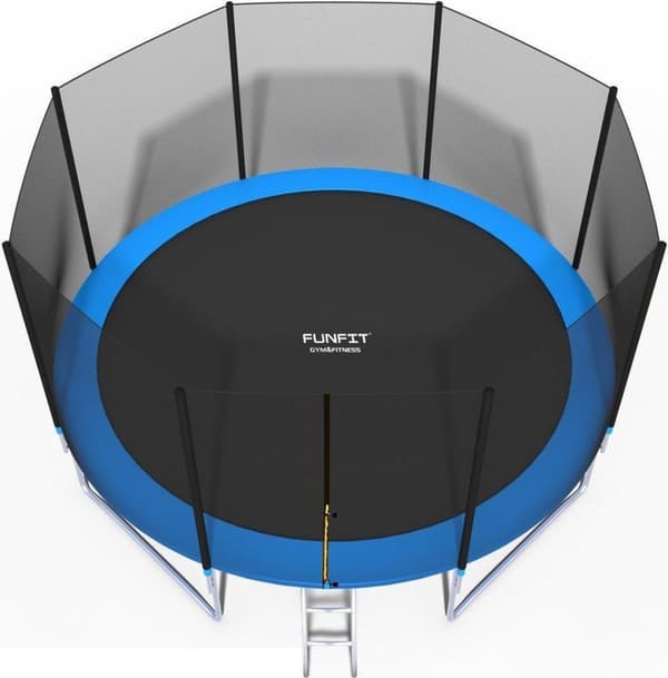 Viking Choice 374cm Udendørs Trampolin med Sikkerhedsnet & Stige - Familievenlig & Holdbar