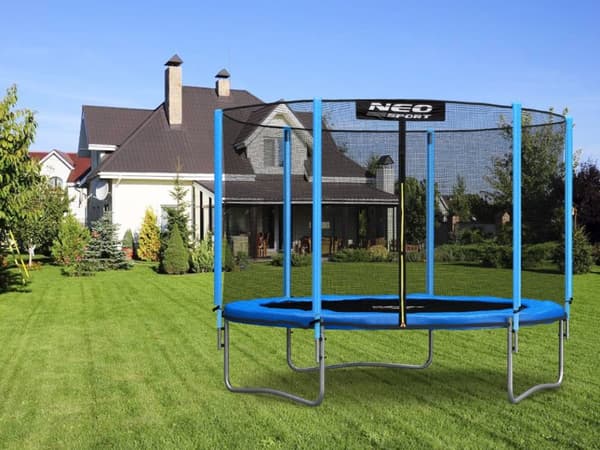 244cm Säker & Hållbar Trampolin med Säkerhetsnät & Stege för Barn - EN71 Certifierad