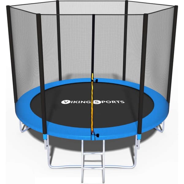 244cm GS-godkendt trampolin med sikkerhedsnet - Ultimativ sikkerhed & sjov til din have