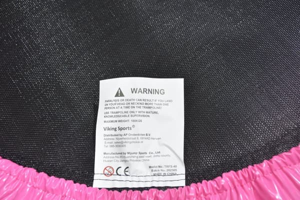 Viking Sports Rosa Fitness Trampolin - 101cm, Hopfällbar, för Hemmaträning