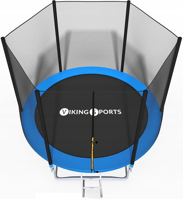 Viking Sports 244cm Trampolin med Sikkerhedsnet, Stige & Tykt Kantpolstring - Ideel til Haveentusiaster