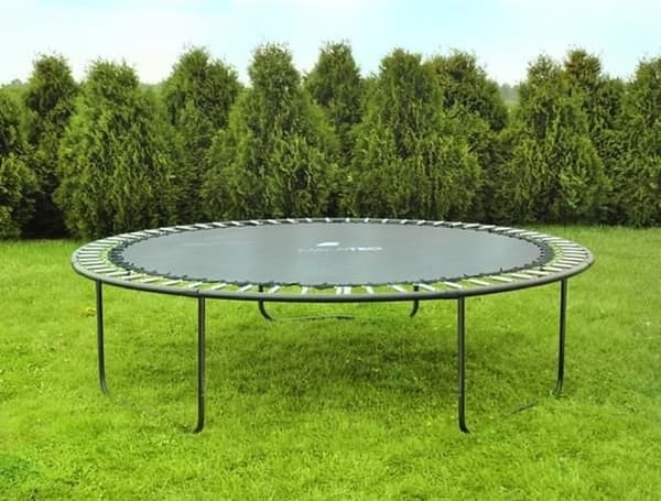 244cm Sikker & Holdbar Trampolin med Sikkerhedsnet og Stige til Børn