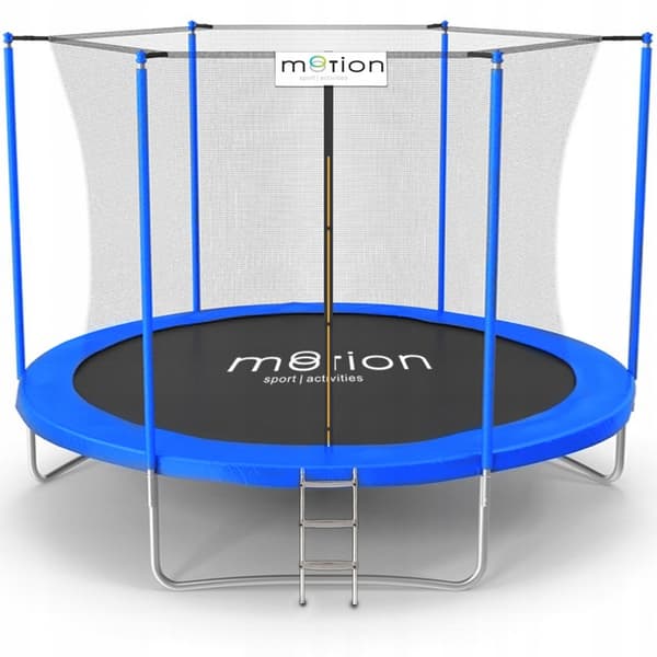 Trädgårdstrampolin MOTION stege 244cm FT8 2,44 för utomhuslek för barn