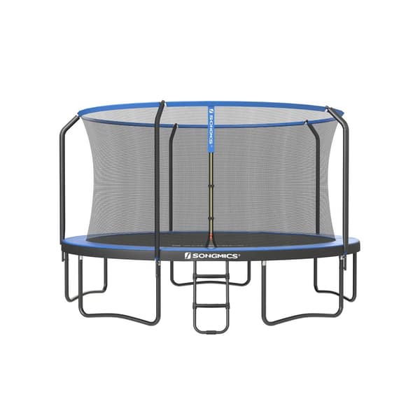 Trampolin - Ø 427 cm - med säkerhetsnät och stege