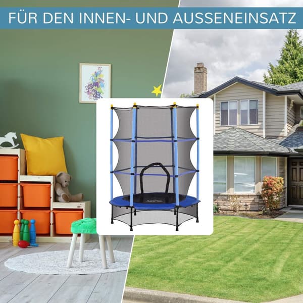 Rootzin lasten trampoliini - Kids 'Bouncer - Sisätilojen ulkoilma - Springless Safety - 140cm x 140cm x 190cm
