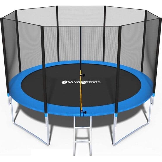 Trampolin 366 Cm Med Sikkerhedsnet Blå Op til 150 Kg