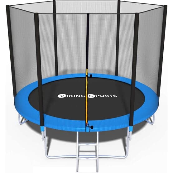 Trampolin 305 Cm Med Sikkerhedsnet - Op til 100 Kg - Blå