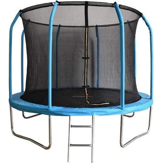 Trampolin - 305 Cm - Med Sikkerhedsnet & Stige - Blå