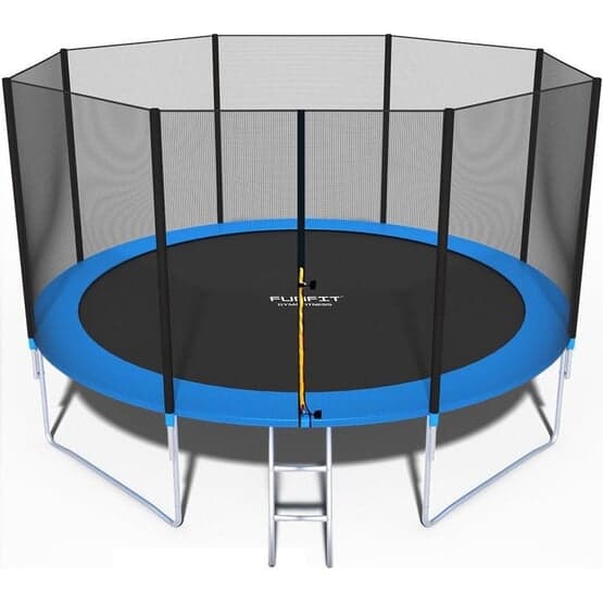 Trampolin - 404 Cm - Med Net & Stige - Op til 150 Kg
